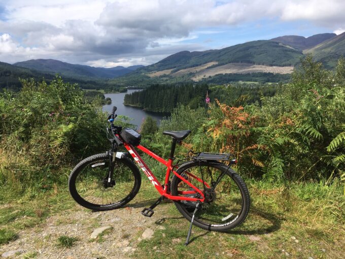 cycling in the Trossachs
